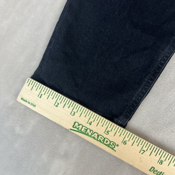 Agolde Jeans Womens 31 Black Denim Nico High Rise Slim Button Fly Stretch Preppy - Picture 4 of 11